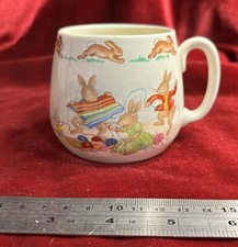 Vintage Bunnykins Royal Doulton cup, fine bone China, made in England, c. 1970