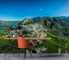 3D High Mountain House 21402NA Wallpaper Wall Murals Removable Wallpaper Fay