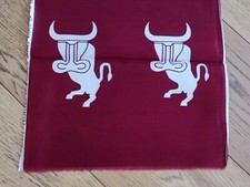Bandiera Torino Calcio periodo Barbero 1980/1983 flag sciarpa in raso 134x29 cm.