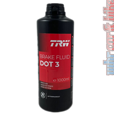 TRW Bremsflüssigkeit DOT 3 1000ml 1L Brake Fluid Auto Motorrad NFZ