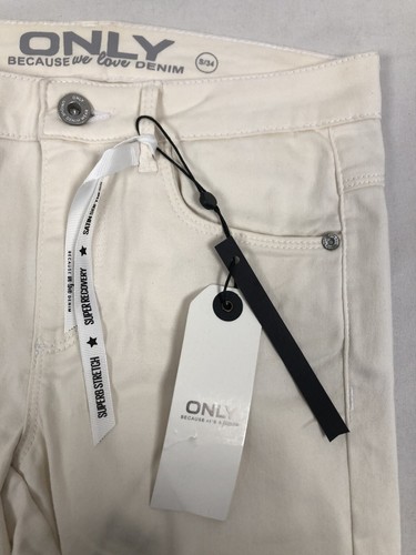 Only Women's Pants 69% Cotton Size S Off-White New!!! - Picture 5 of 8