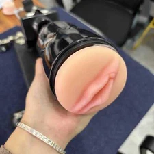 3XLR Fake Pussy Male Masturbator Light Flesh Attachment Sex Machine US Sex Toys
