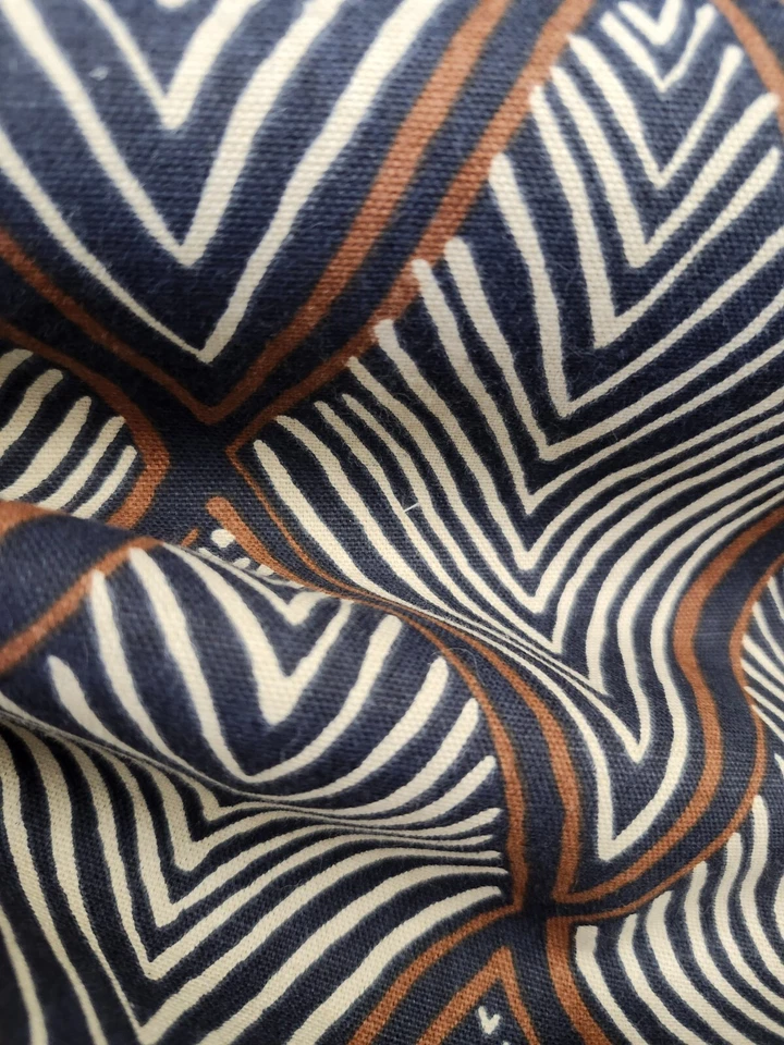 Robert Allen Rhombi Forms Geometric Diamond Cotton Drapery Fabric by the yard - Image 2 of 4