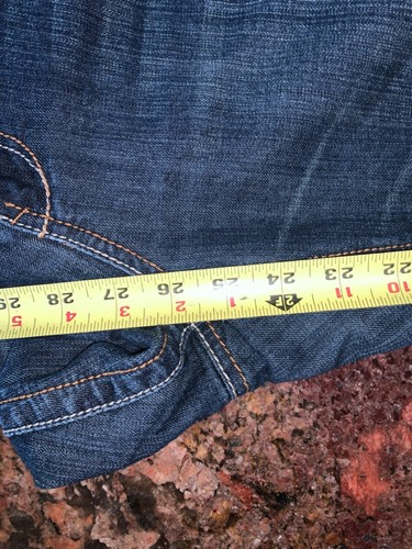 Mossimo Supply Co Womens Skinny Size 17 R Blue Jeans Stretch raw 34/26 - Picture 6 of 6