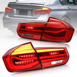 RED LED Tail Lights Sequential Turn Signal for 2012-2018 BMW 3 Series F80/30/35 | eBay