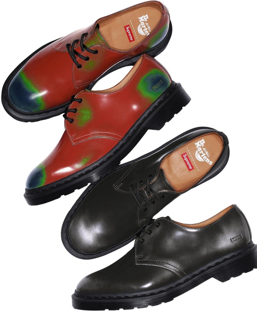 Supreme x Dr.Martens 1461 3 Eye Shoe Black Red 2colors Men's Supreme x Dr.Martens 1461 3 Eye Shoe Black Red 2colors Men's