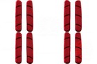 4 Pairs (8 Pads) Red Rubber Pads for Campagnolo Record Chorus Road Brake Systems