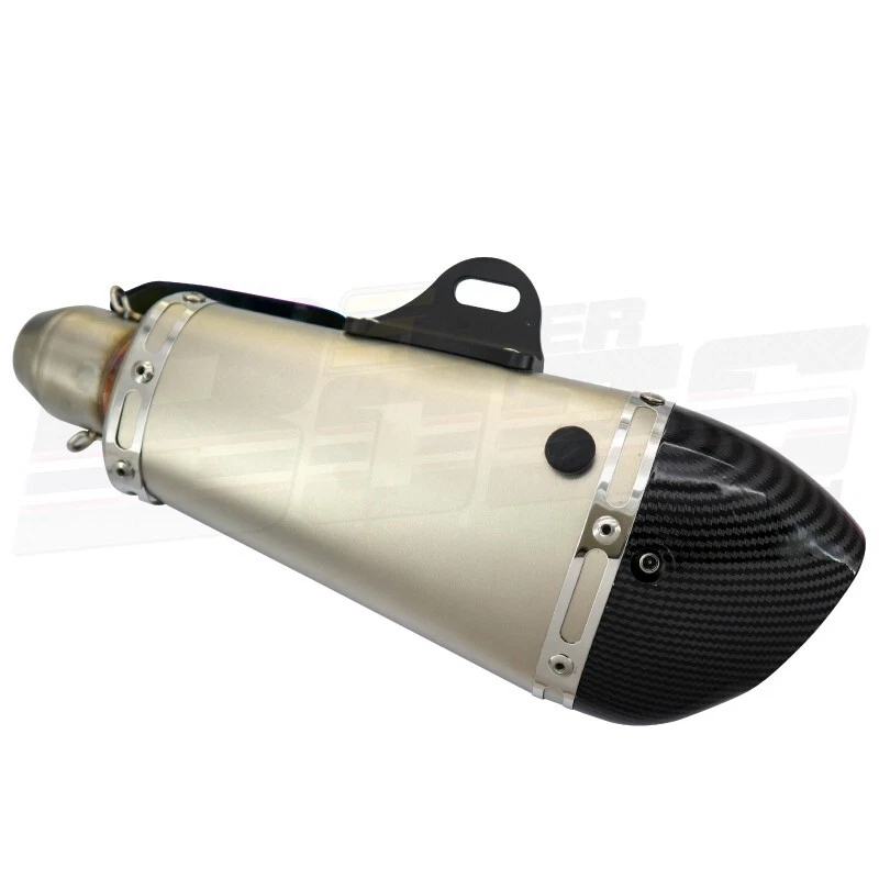 Sistema de escape completo apto para KAWASAKI KLX300R 20 21 22 23 24 titanio Foto 3 de 4