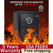 2 Cu Ft Extra Large Safe Box Waterproof Digi...