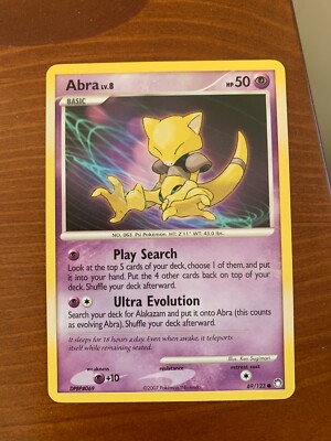 Psychic type Pokémon cards; HOLO and Reverse HOLO cards included