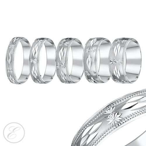 Classica Fede Nuziale In Argento Sterling 925 Da 5 Mm