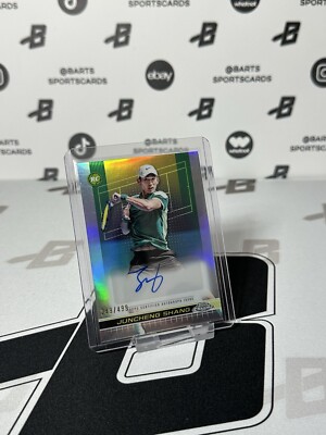 2024 Topps Chrome Tennis Juncheng Shang Autograph Refractor /499 TCA-JSG