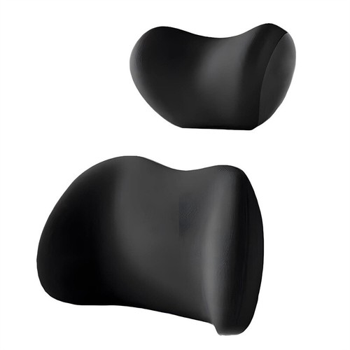2pcs Memory Foam Car Neck Pillow & Lumbar Support Set For Driver And Passenger - Foto 13 di 17