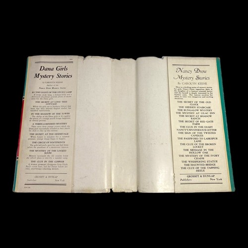 Carolyn Keene The Clue in the Cobweb.First Ed 1939 W/DJ +Bonus Sign Twist Candle - Picture 9 of 20