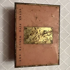 Cutex Five Minute Set Cosmetic Tin With original boxes vintage