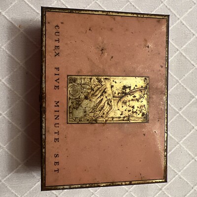 Cutex Five Minute Set Cosmetic Tin With original boxes vintage