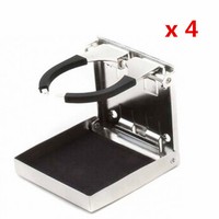 Free Shipping 4x Stainless Steel Adjustable Folding Cup Drink Holder For Boat Rv Free Shipping 4x Stainless Steel Adjustable Folding Cup Drink Holder For Boat Rv