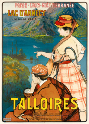 Affiche Voyage Vintage Annecy France – Impression Qualité Musée 30 X 45 Cm | Décoration Rétro Pour Salon, Bureau, Chambre