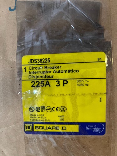 SQUARE D POWERPACT JDS36225 225A 600V 3P CIRCUIT BREAKER *NEW* - Picture 3 of 3