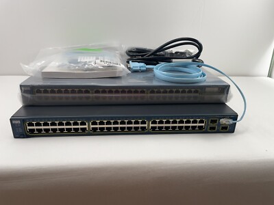 Cisco Network HW: 2x Catalyst Switch, Aironet, GBICs, & various fiber cables