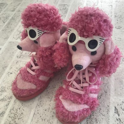 Adidas Jeremy Scott Pink Poodle Sneakers Shoes Q23499 US8 No Box