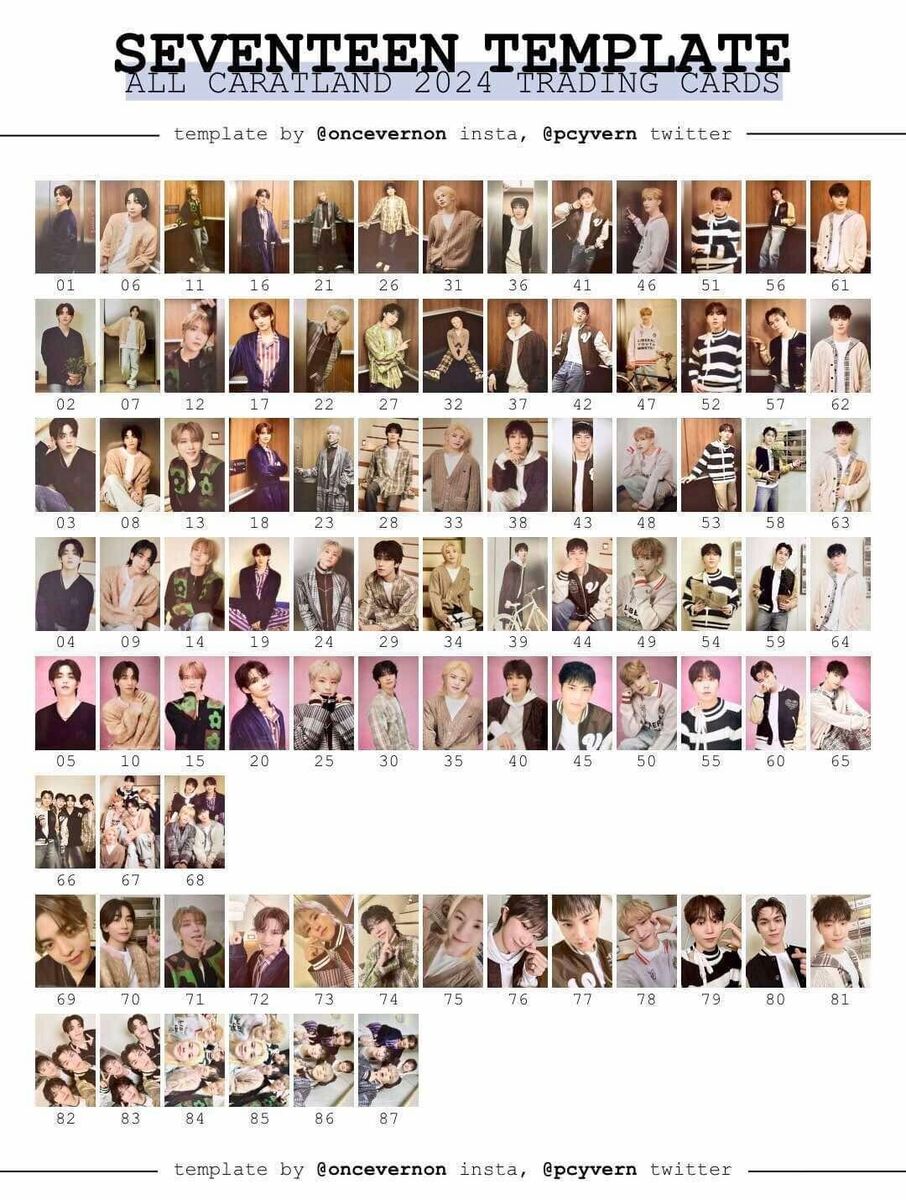 SEVENTEEN CARAT LAND 2024 TRADING CARD CARATLAND FANMEETING SEVENTEEN CARAT LAND 2024 TRADING CARD CARATLAND FANMEETING