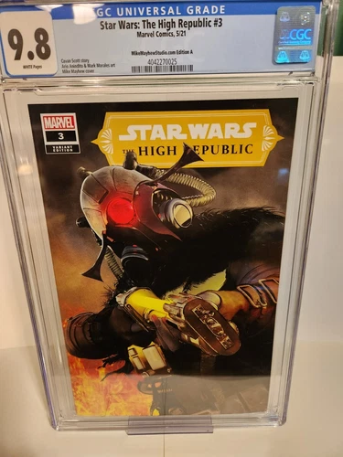 Star Wars: High Republic #3 Mayhew Variant A CGC 9.8 White Pages - Marchion Ro
