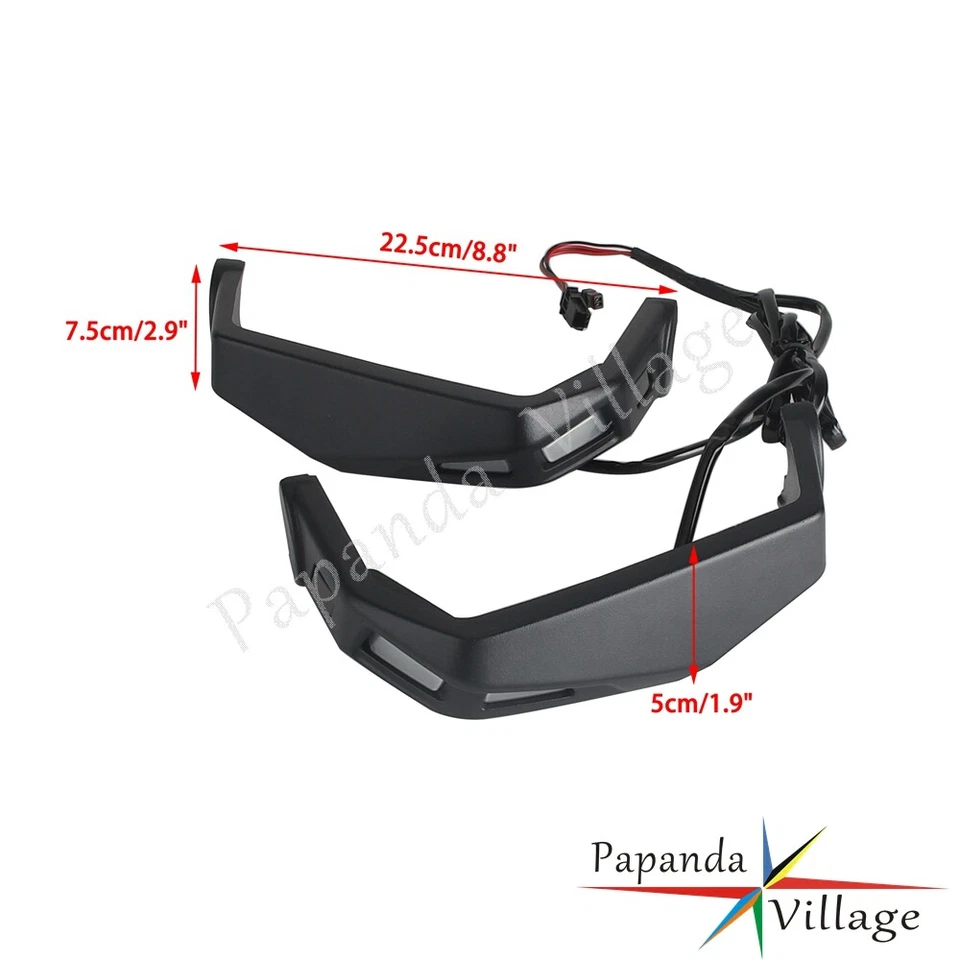 Pair Hand Guard Protector w/Lighting Kit For Can-Am Ryker 600 900 Sport 2019-'23 - Image 2 of 4