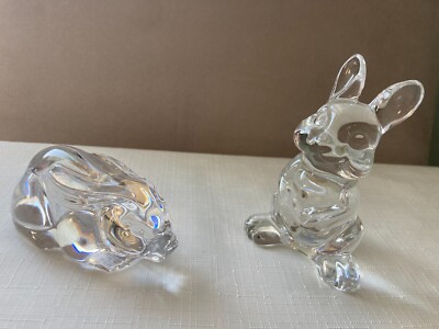 ***** PRINCESS HOUSE EASTER LEAD CRYSTAL BUNNIES - NEW *****
