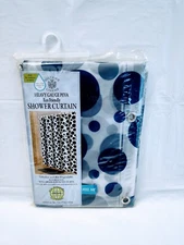 Sultan's Linens Heavy Gauge Peva Shower Curtain Polka Dots 70 in × 72 in
