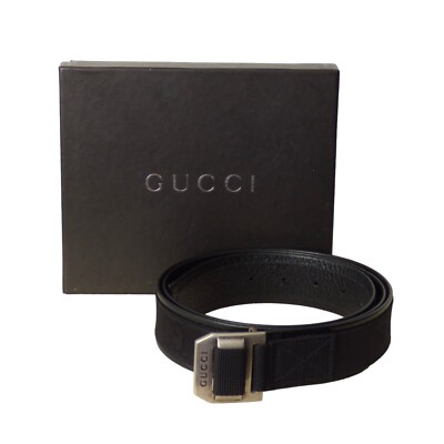 GUCCI ブラック ベルト Belt with Interlocking G detail in black leather | GUCCI® US