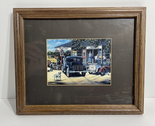 John Zed King Coca Cola Gas Station Country Scene Prints - Picture 4 of 4