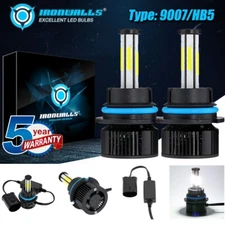 6500K 6-Sided 9007 HB5 LED Headlight Kit High Low Beam for Ford F-150 1992-2003