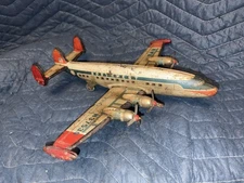 Vintage Tin Friction Airplane Japan Northwest Orient Airlines N37530 To Restore