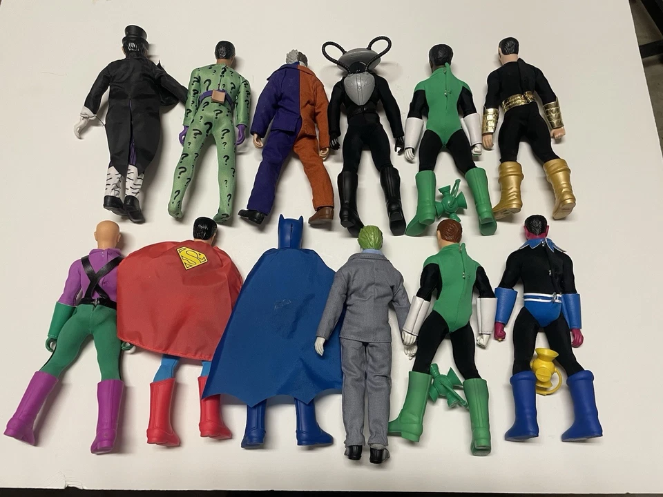 MATTEL RETRO MEGO WGSH 12 PIECE ACTION FIGURES LOT 8” BATMAN JOKER SUPERMAN🔥 - Image 3 of 4