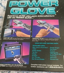 Nintendo NES Power Glove Interface Size L Mattel 1989 NIB Brand New Never Used