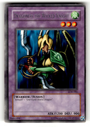 Dragoness the Wicked Knight LOB-086 Rare Legend of Blue Eyes White Dragon