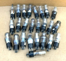 Vintage Assorted Various Brands Vacuum Tubes Radio Tubes, Lof of 25 