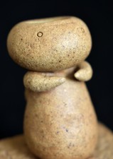 Figura Kappa Yokai de cerámica japonesa vintage 8 cm (3,1")