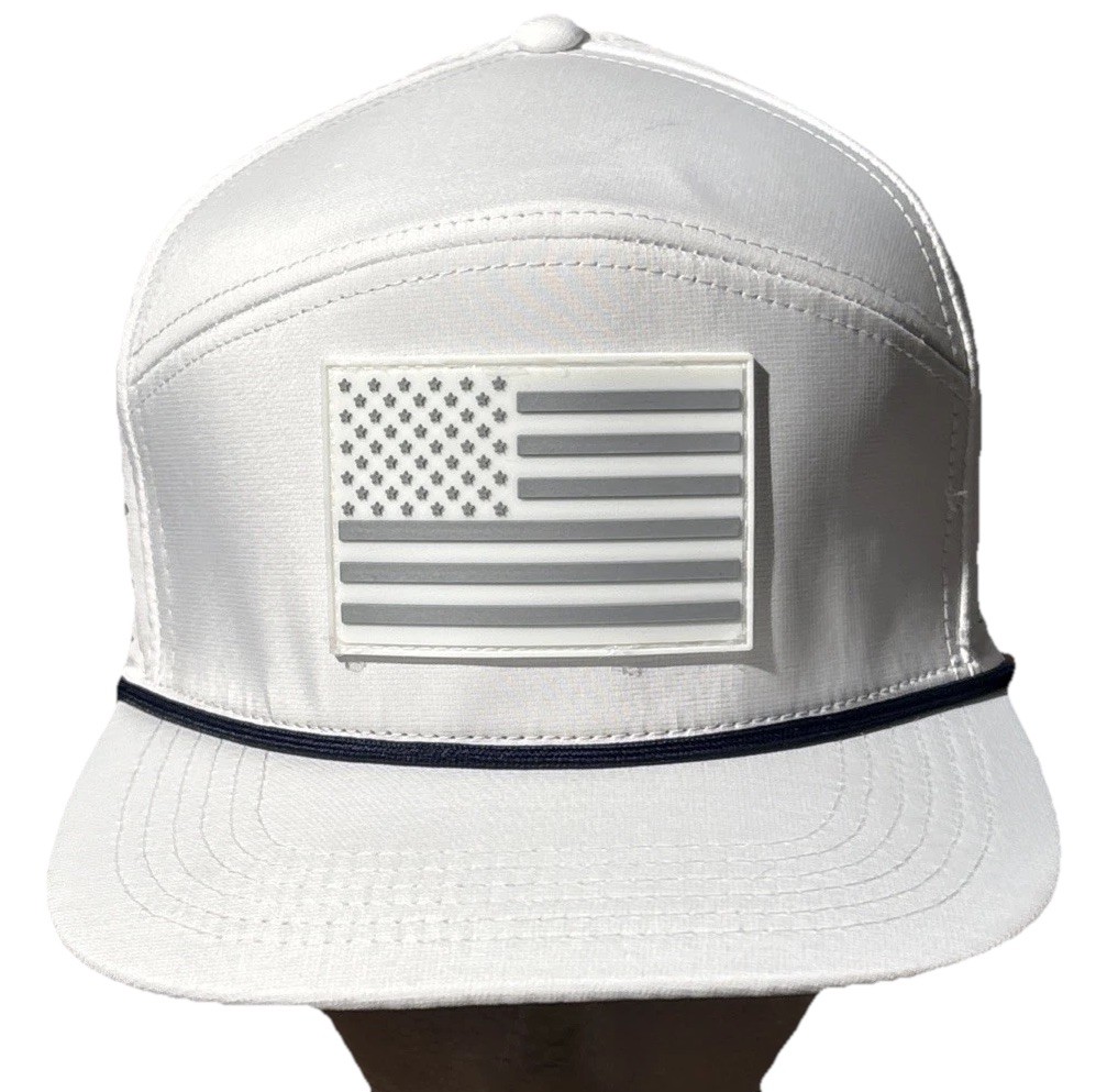 Alter Ego Running Drifter Hat Classic White Flag Black Rope XL Snapback Wicking