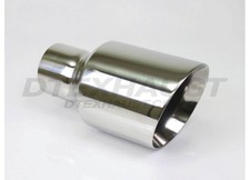 Different Trends Dt-25113e 9 Chrome Polished Double Wall Exhaust Tip 2.5 Inlet Different Trends Dt-25113e 9 Chrome Polished Double Wall Exhaust Tip 2.5 Inlet