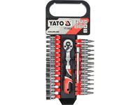 "Yato 1/4\" SteckschlüSsel- Und Bitsatz Mit Ratsche Und VerläNgerung 28Tlg YT-1..."