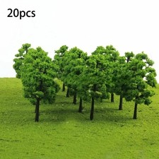 20pc Trees Model Train For Wargame Railroad House Park Setting Scenery Landscape