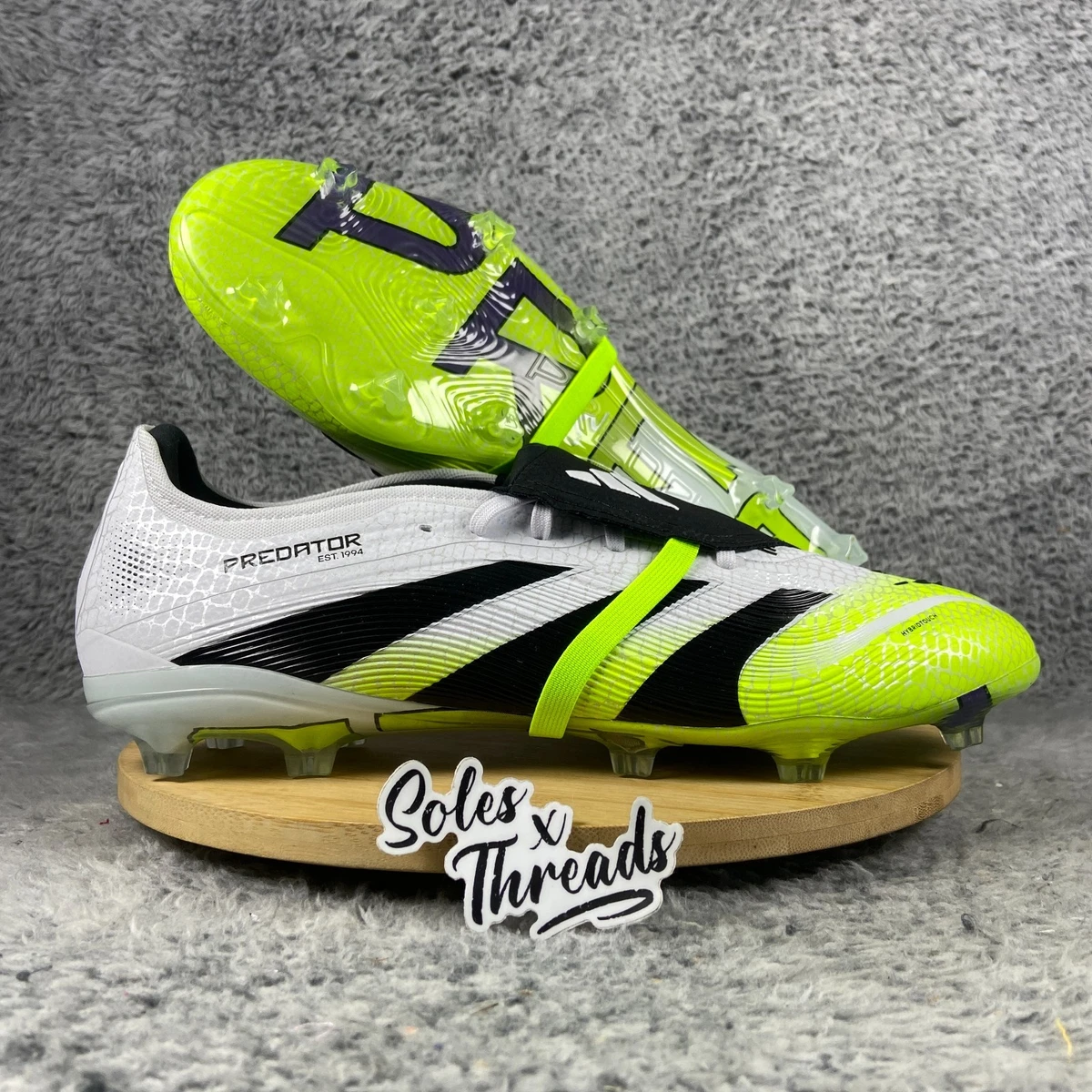 Adidas Predator Pro Fold-Over Tongue FG Soccer SZ 13 Men White Lemon JS4071 adidas-Predator-Pro-Fold-Over-  main image 3