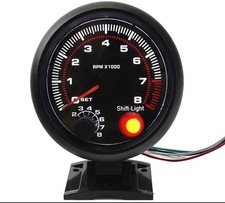 Universal Led Backlit Tachometer Gauge Meter 12v Dc 0-8000 Rpm Universal Led Backlit Tachometer Gauge Meter 12v Dc 0-8000 Rpm
