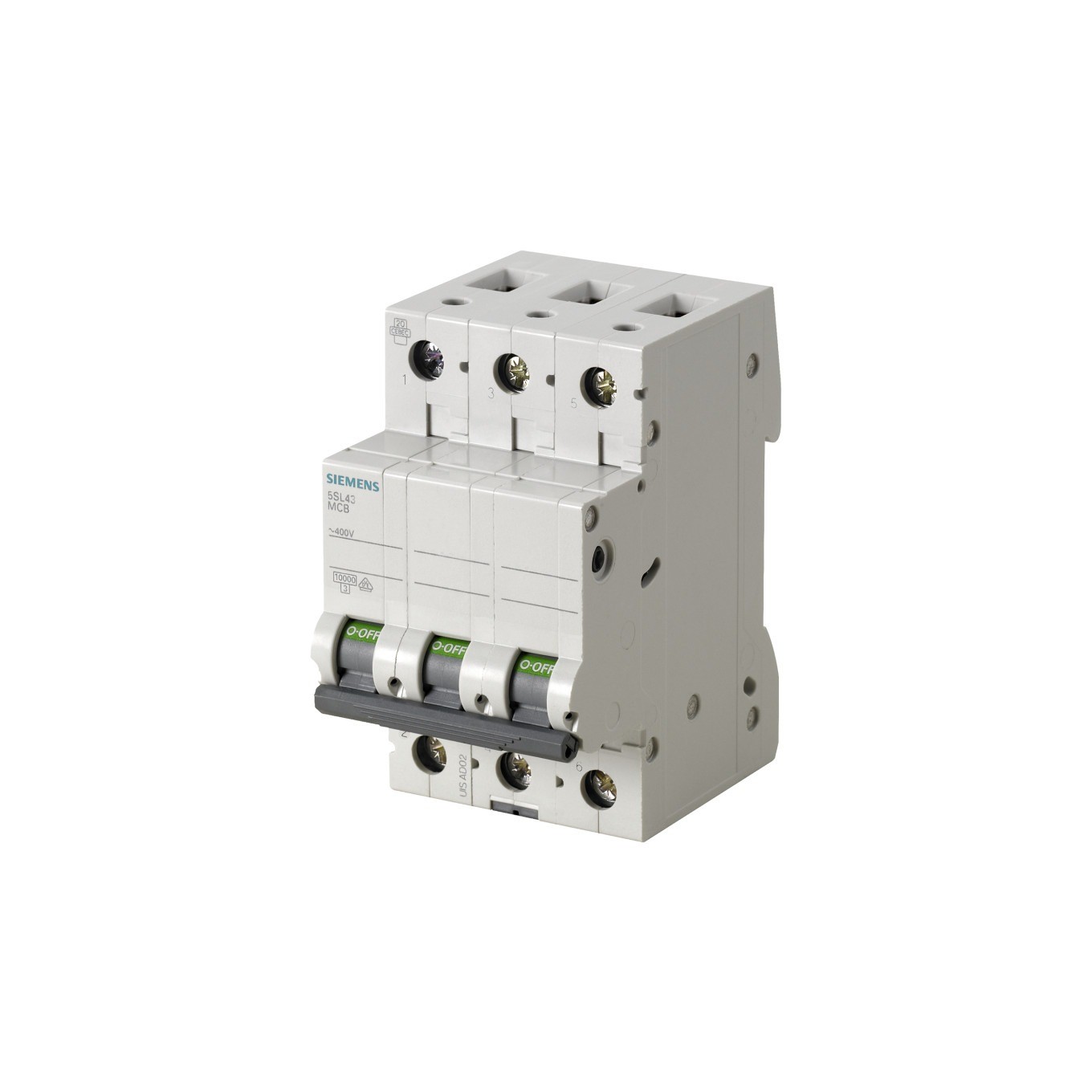3P C 10A 10kA AC SENTRON 5SL4310-7 Overcurrent Switch