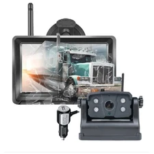 5 '' Wireless Monitor Magnet Rear View Backup Camera Kit for Car RV Trailer VAN