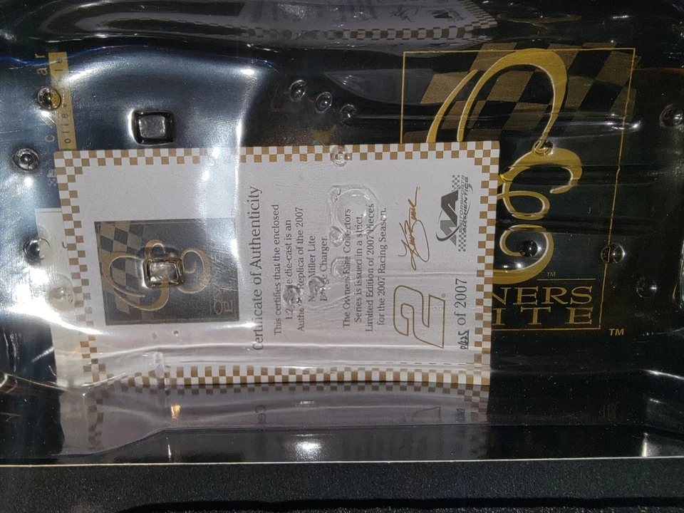 2007 Kurt Busch #2 Miller Lite -1:24th RCCA Elite Dodge Charger  - Image 4 of 4