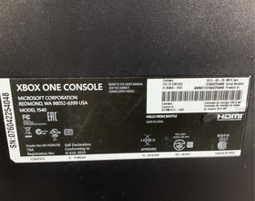 Lot of 3 Microsoft Xbox One 1540 Consoles & 3 Games (NO CABLES) - TESTED