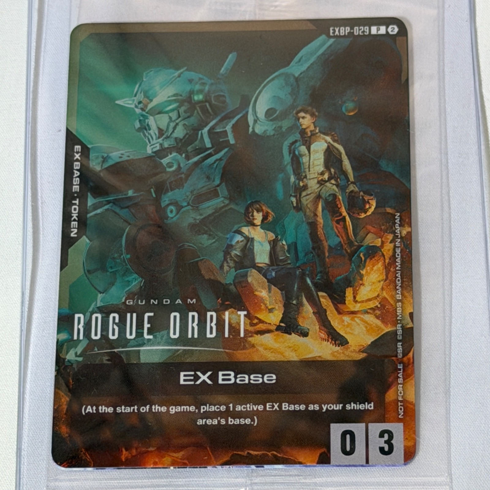 sdcc 2026 EX BASE exbp-029 PROMO card GUNDAM ROGUE ORBIT tcg BANDAI exclusive